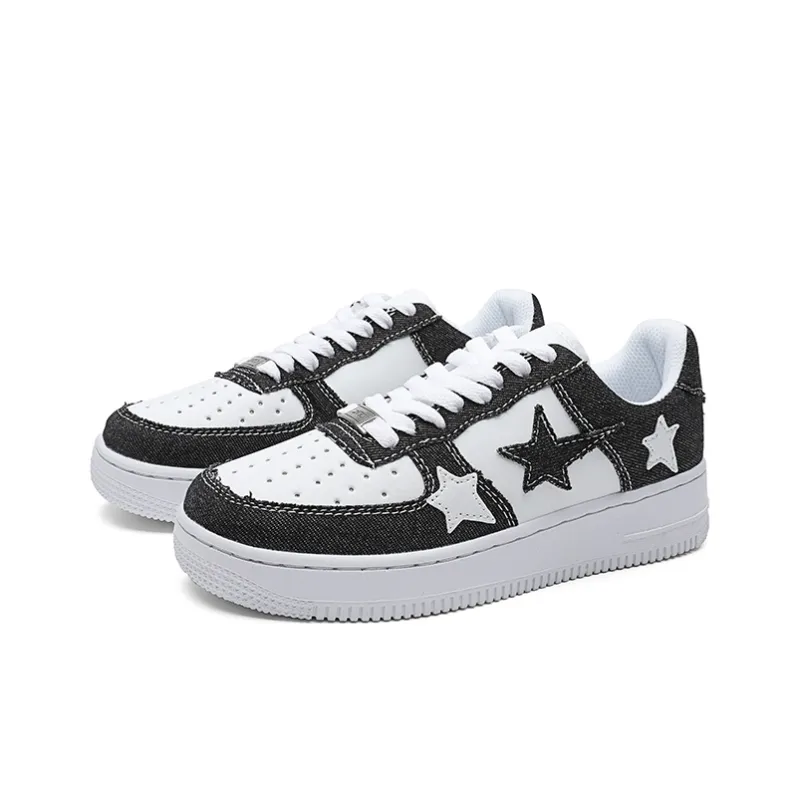 ABIDJAN Cyber Denim Lightweight Low Top Skateboard Shoes Unisex-7
