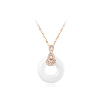 Love Link Chalcedony Necklaces Women's