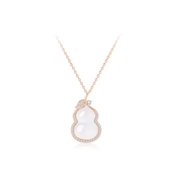 Love Link Chalcedony Necklaces Women's