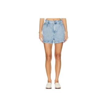 7 FOR ALL MANKIND Denim Shorts Women's Blue