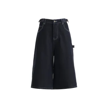 Wen Shan Denim Shorts Women's Blue