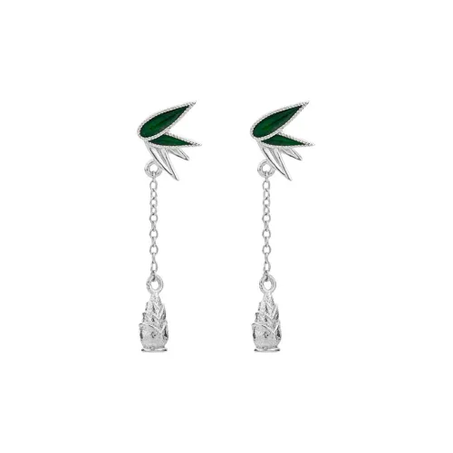 Shunqin Silver Building 999 Fine Silver Earrings Women's