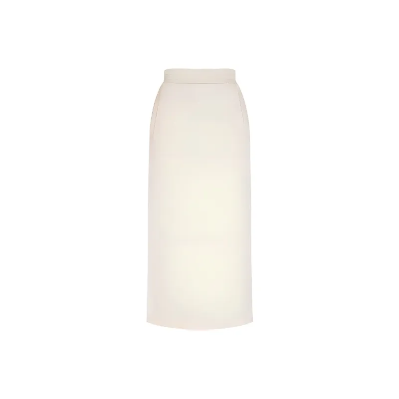 IDPAN Casual Long Skirt Women's Beige-0