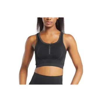GYMSHARK Contour Heart Seamless Sport Vests Women's Black/Asphalt Gray