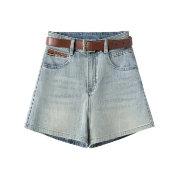 Cypress House Denim Shorts Women's Light Gray Blue