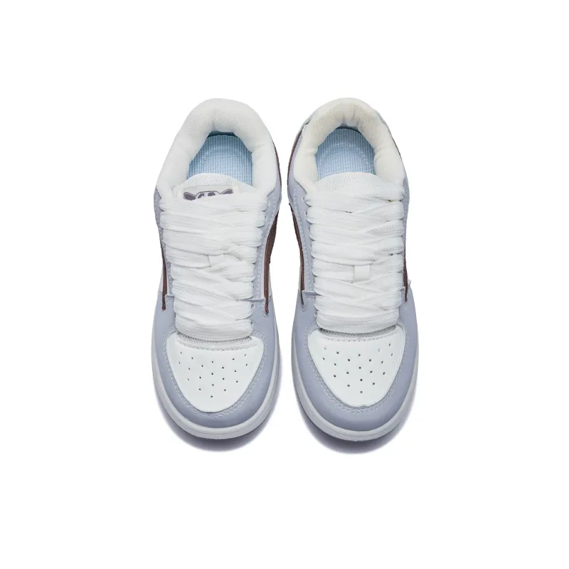 VKOI 1999 Abrasion Resistant, Lightweight, And Breathable Low Top Skateboard Shoes Women's Lavender-4