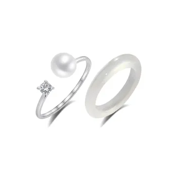 7℃ Jade Rings Unisex