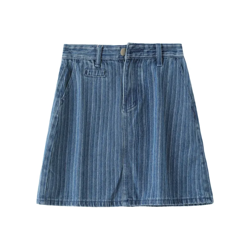 H YXIANG Denim Short Skirts Women's-0
