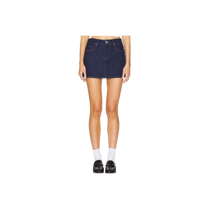 PAIGE Denim Short Skirts Women's Blue-0