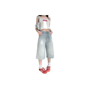 Mu Xiao Xin Denim Shorts Women's