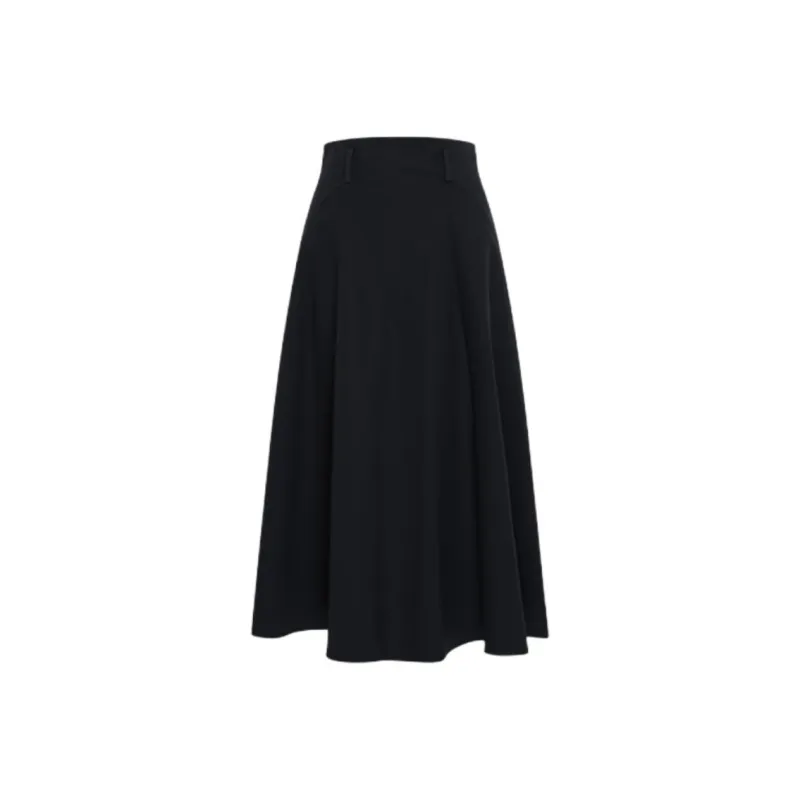 IDPAN Casual Long Skirt Women's Black-0