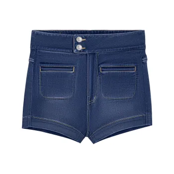 CALLED BACK Denim Shorts Women's Blue