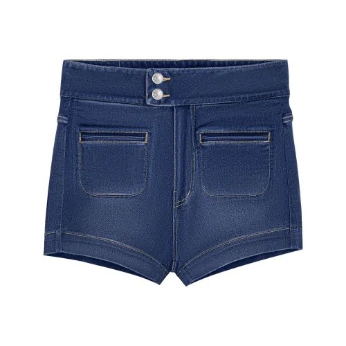 CALLED BACK Denim Shorts Women's Blue