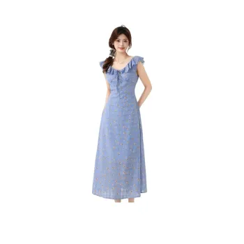 FLIM Sleeveless Dresses Women's Blue