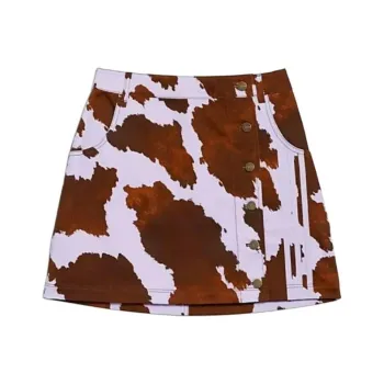 Adidas Ivy Park Denim Cow Print Skirt Aop Cow Hide/Purple Glow