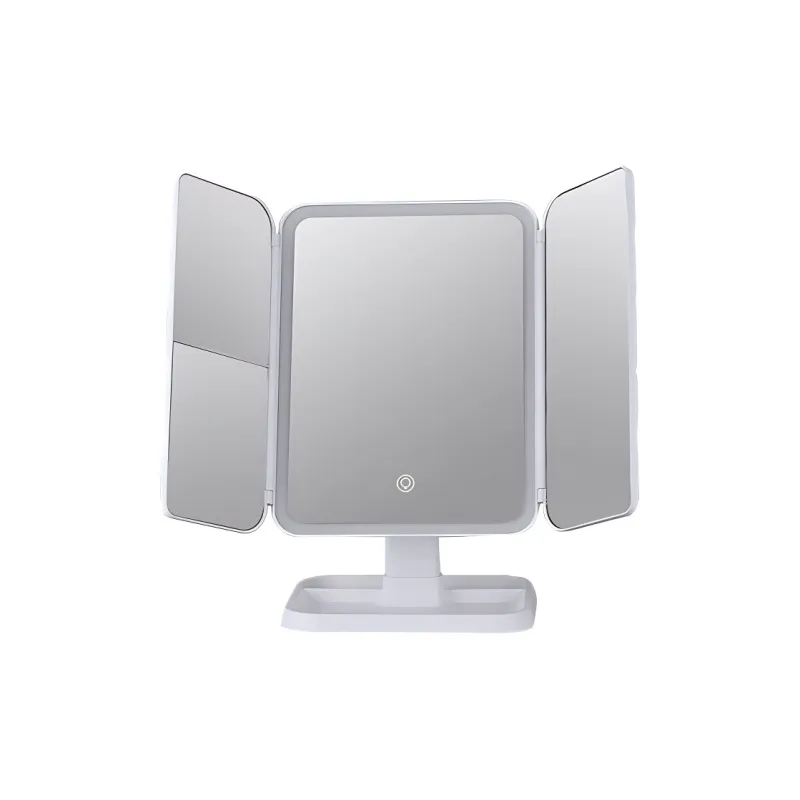 Love Of Wormwood Multifunction Smart LED Light With Foldable Display Make Up Mirrors Portable-5
