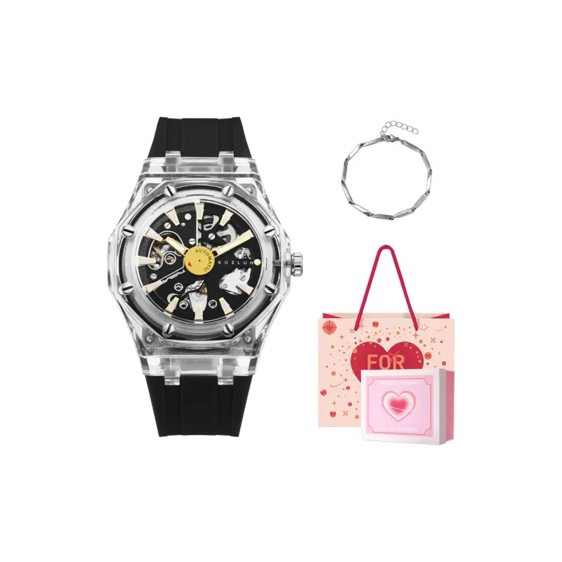 BOZLUN Long Voyage Collection Automatic Mechanical Movement Unisex White Dial-20