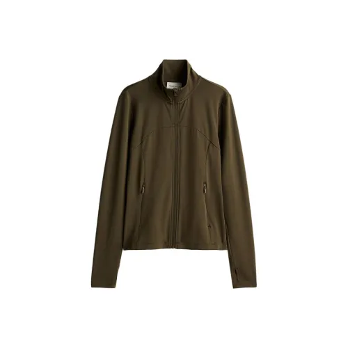 H&M Workout Clothing Women's Dark Khaki Green