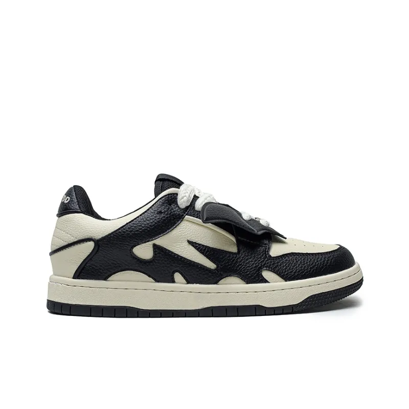 MOMGOG Low Top Skateboard Shoes Unisex Black-1
