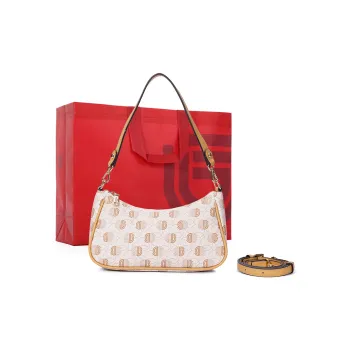 Dubaolu Synthetic Leather Crossbody Handbag, Shoulder Bag Women's Phantom Apricot/Phantom Brown