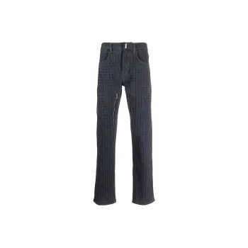 Givenchy 4G pattern Zip Jeans