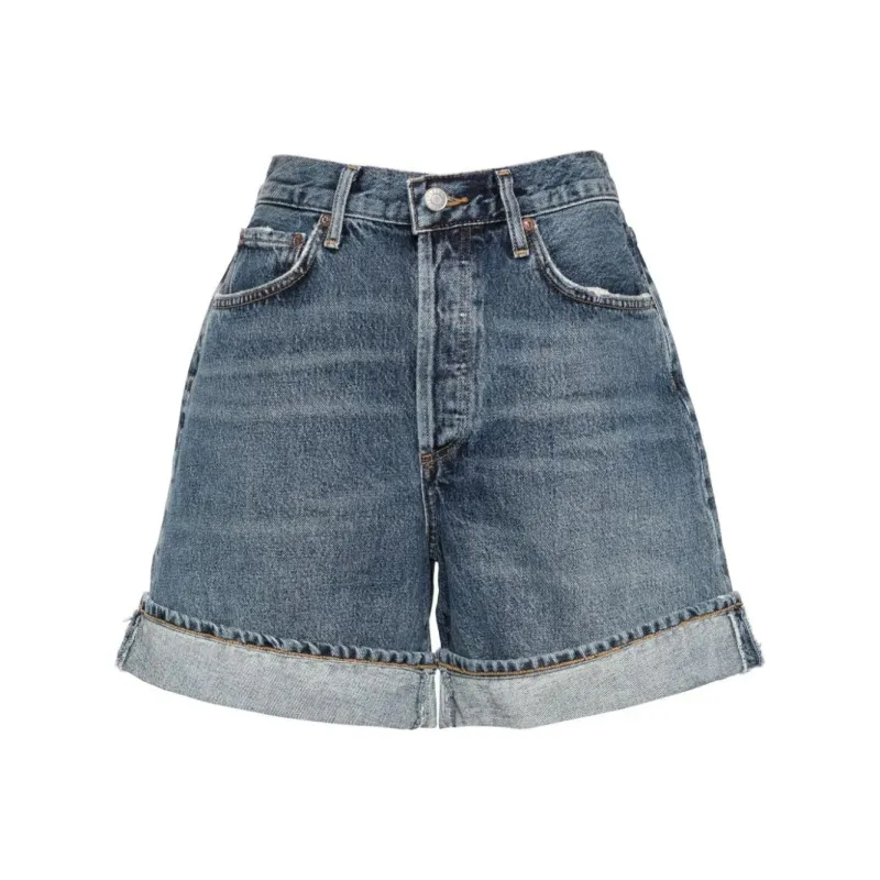 AGOLDE Dame Denim Shorts-0