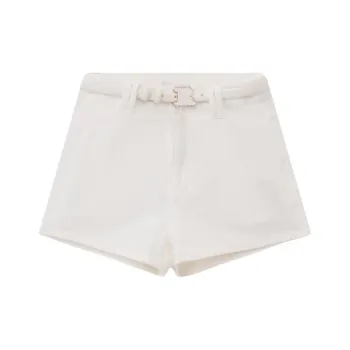Bebe SS24 Denim Shorts Women's Raw White