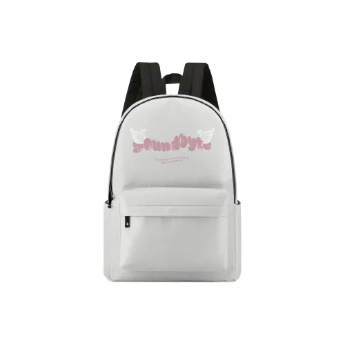 Soundbyte Polyester Backpack Women's Gray White