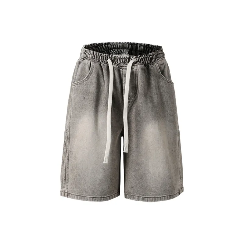 Warrior Ride The Wind Collection Open Ended Smile Collection Denim Shorts Unisex-0