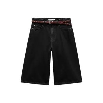 ZARA Denim Shorts Women's Black