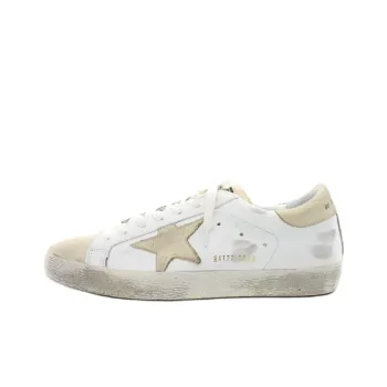 Golden Goose Super Star Low Top Skateboard Shoes Men's Ecru