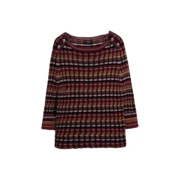 CHANEL 18A Premium Handmade Collection Knitwear Women's Red