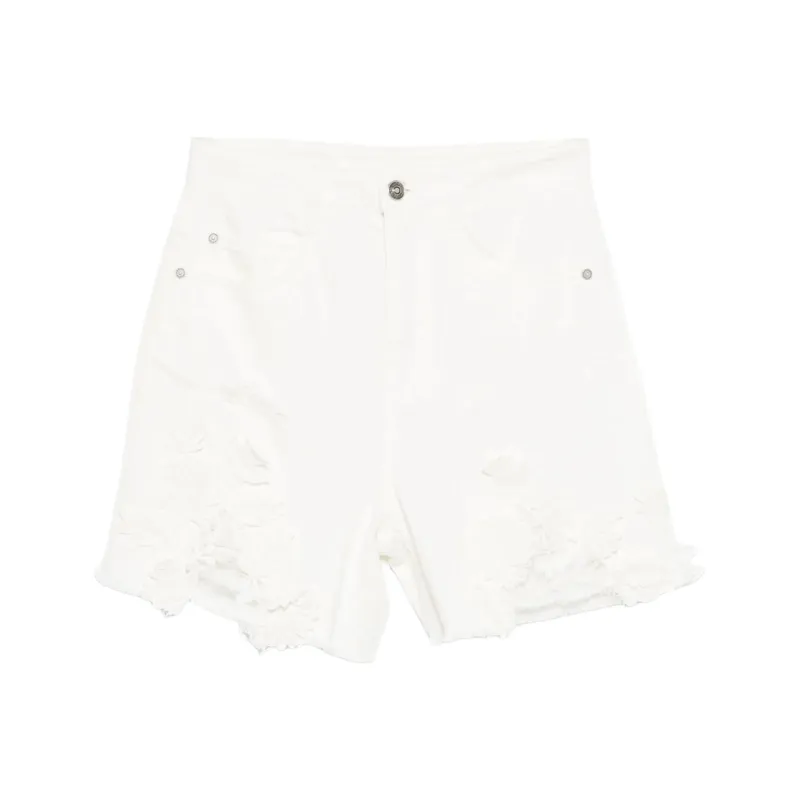ERMANNO SCERVINO Floral Lace Appliqué Shorts-0