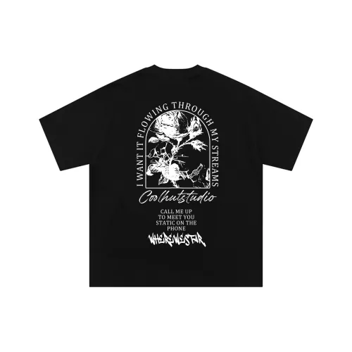 KUMPOO Cool Feather Series T-Shirt Unisex White
