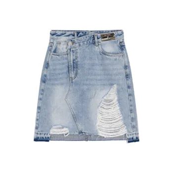 Bebe Denim Short Skirts Women's Denim Blue