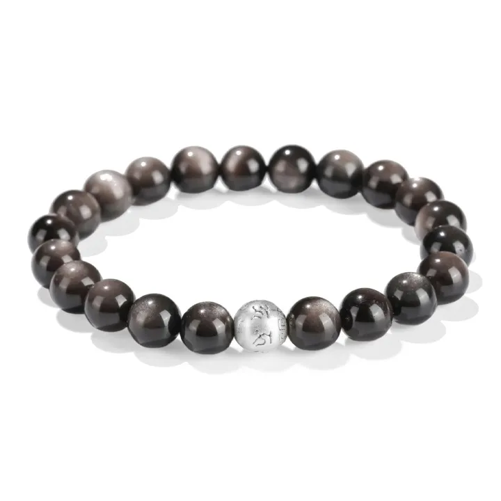 JUICY GRAPE Obsidian Bracelets Unisex-0