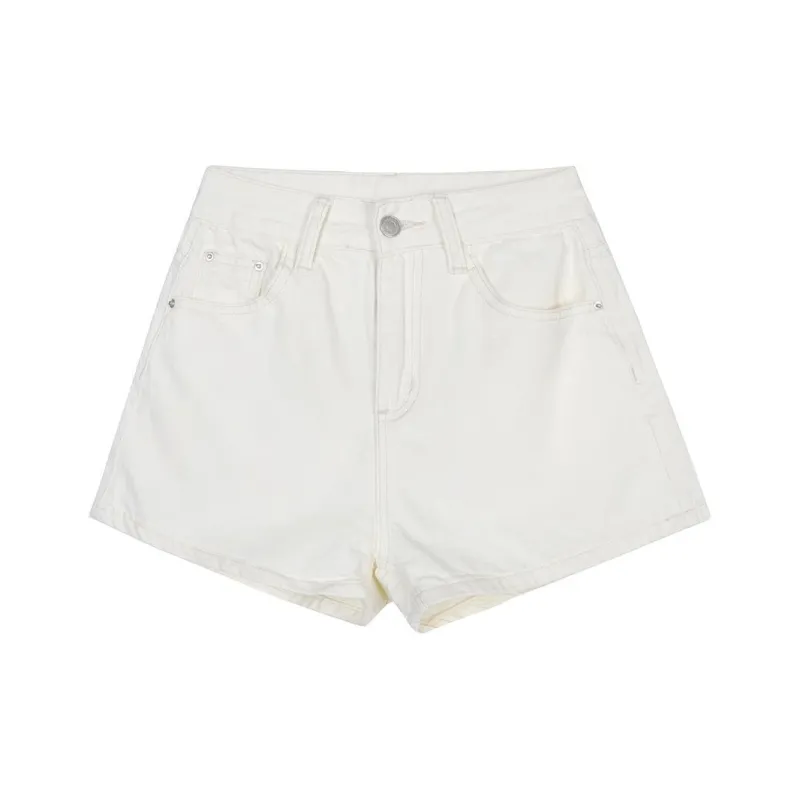 XINBANGBANG Denim Shorts Women's Apricot-0