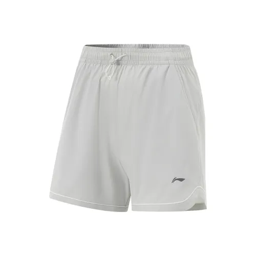 LiNing Fitness Series Sports Shorts Women's Calm Gray