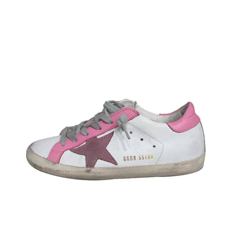 Golden Goose Super Star Low Top Skateboard Shoes Women's White-0