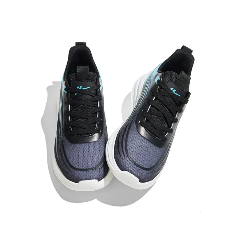 WARRIOR Running Shoes Men Low Top Blue Black-2
