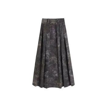 YJ1NGZYZJ Casual Long Skirt Women's Mixed Color
