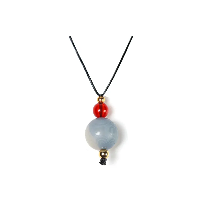 XUWU White Jade Bodhi Necklaces Unisex-0