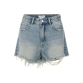 URBAN REVIVO Denim Shorts Women's Blue