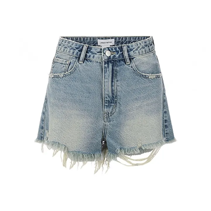 URBAN REVIVO Denim Shorts Women's Blue-0