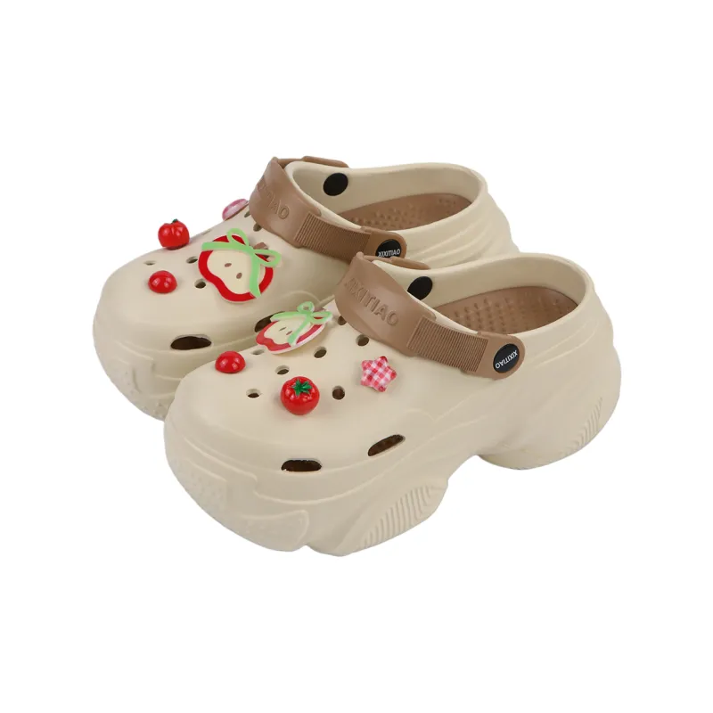 Thin Strips Sandal Slippers Women's Ecru-14