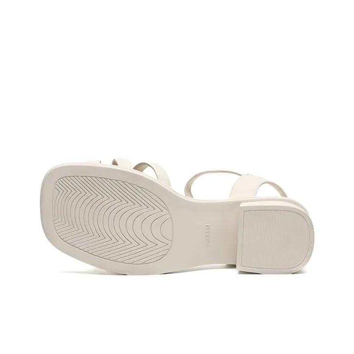 JOSINY One Strap Sandals 3.5CM Women's Ecru-3
