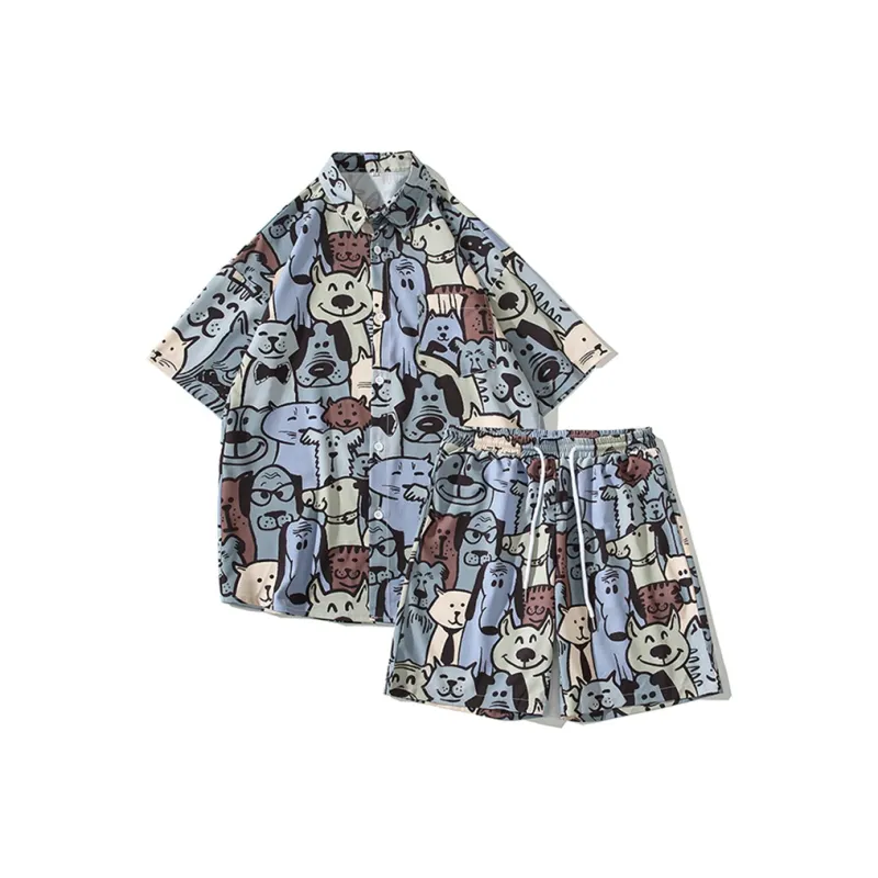 Fakeyoung Shirt Matching Set Unisex-7