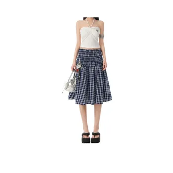 FOREVER 21 Casual Long Skirt Women's Blue