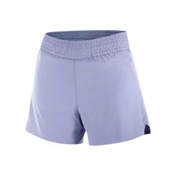 SALOMON SHKout Core 2in1 Sports Shorts Women's Blue Granite