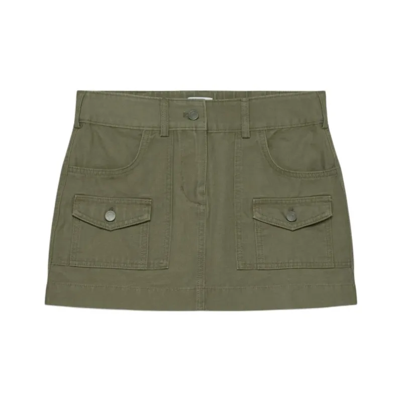 ARITZIA FW24 Sunday Best Kaya Skirt Cargo Short Skirts Women's Army Green/Army Green-0